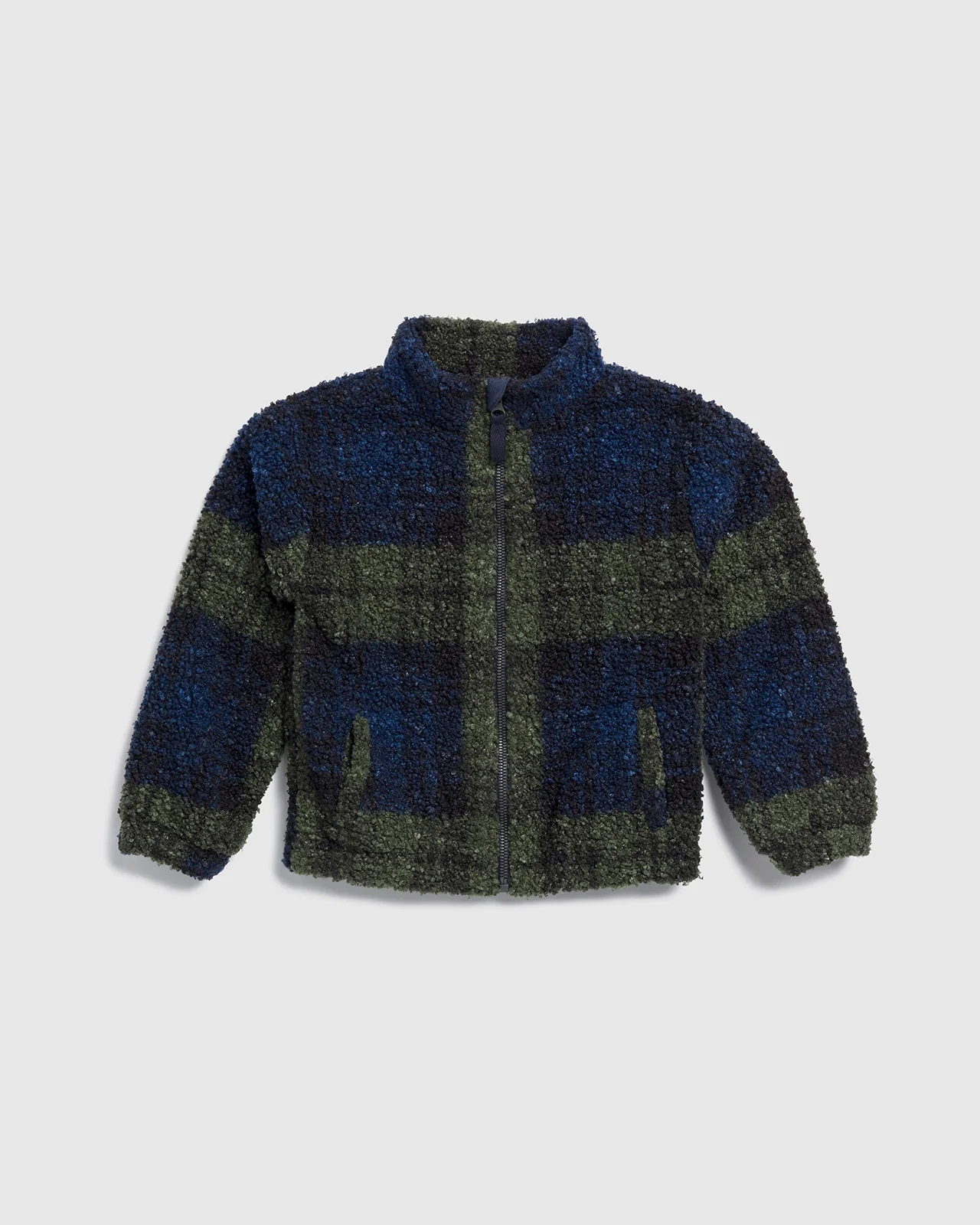 Toddler Boy Plaid Teddy Fleece