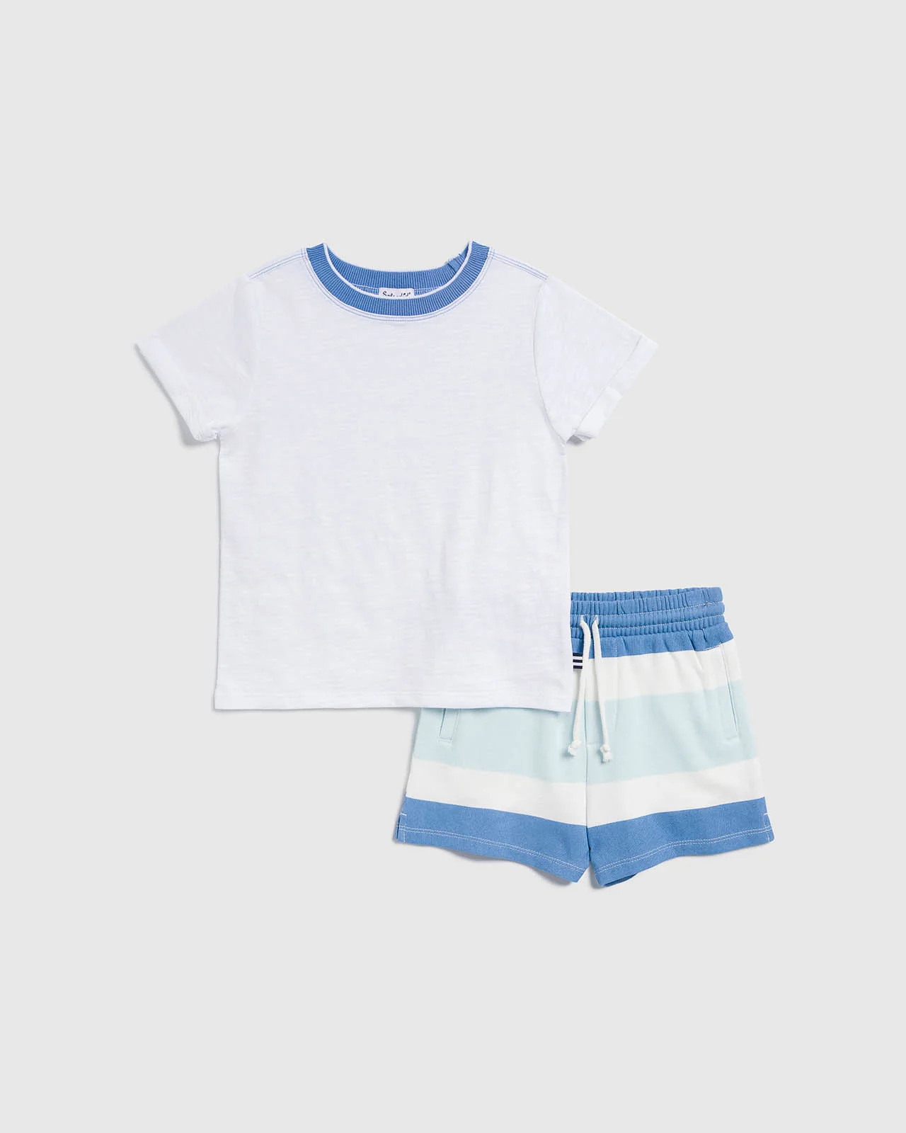 Toddler Boy Positano Stripe Short Set