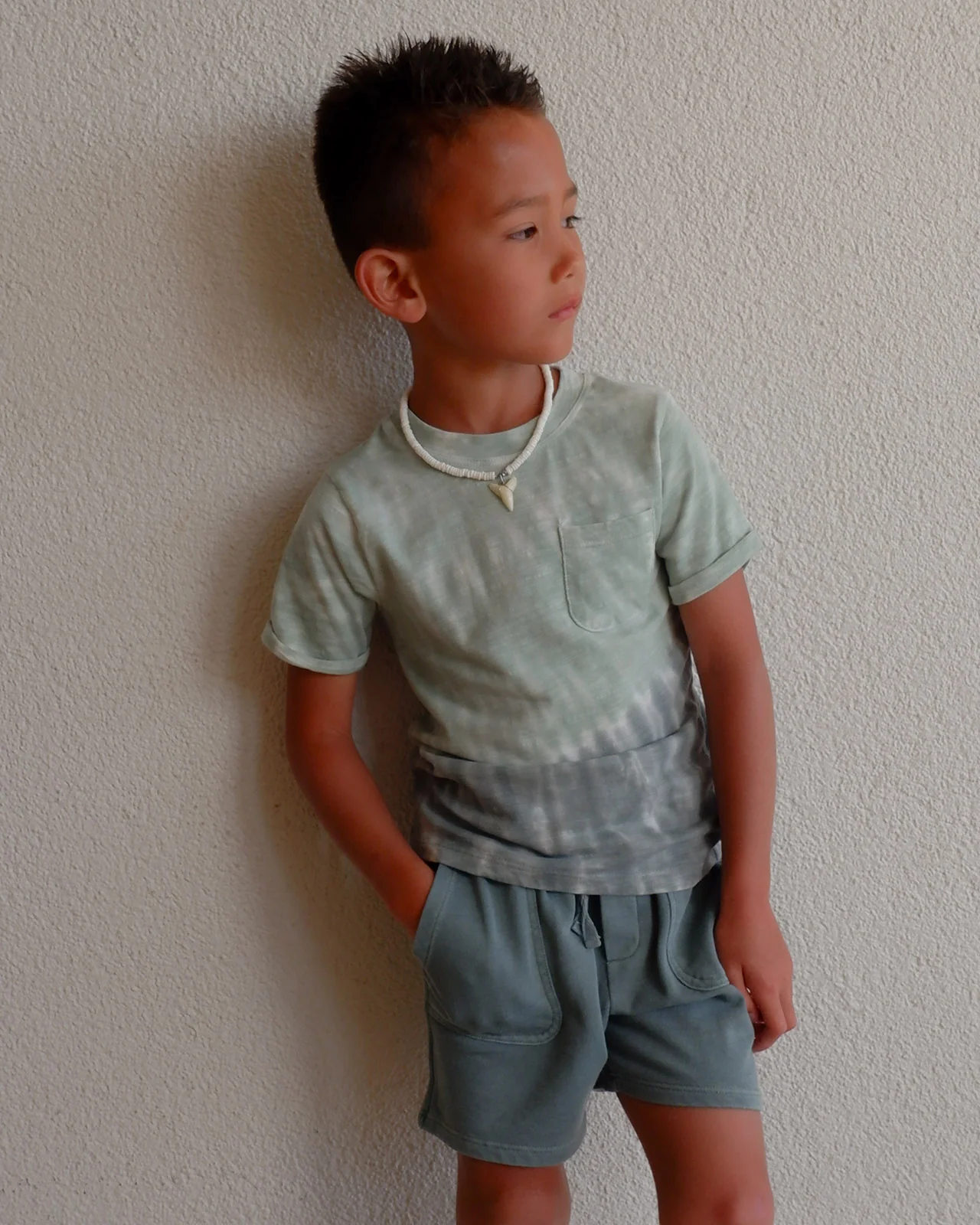 Toddler Boy Seaweed Tie Dye Tee Set