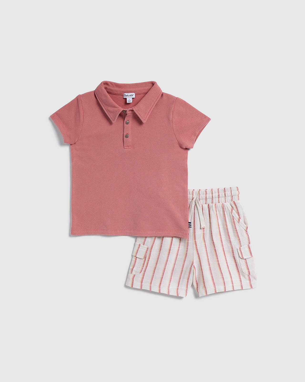 Toddler Boy Sienna Stripe Short Set