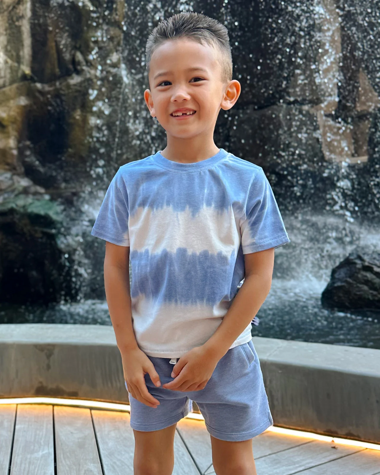 Toddler Boy Sunburst Stripe Tee Set - Image 3