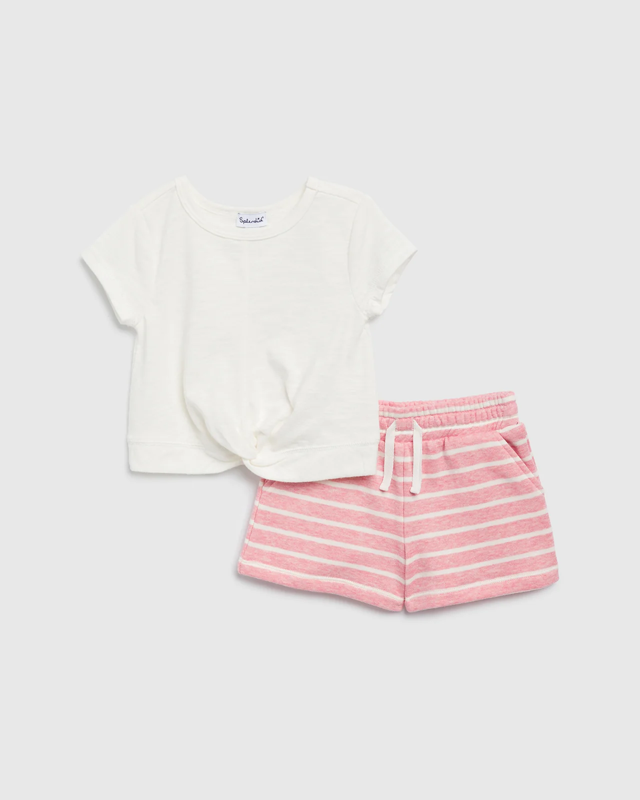 Toddler Girl Broadwalk Stripe Short Set