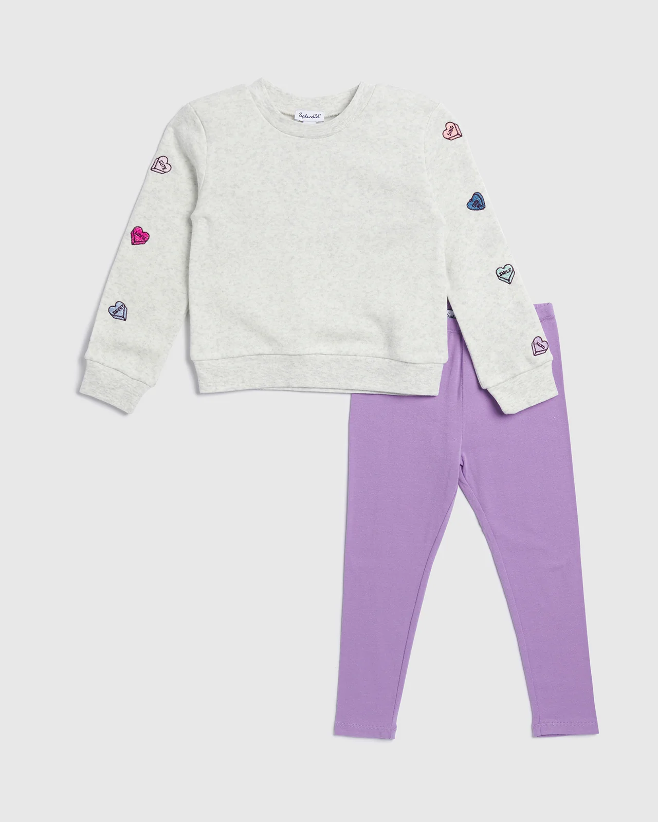 Toddler Girl Dancing Hearts Long Sleeve Set