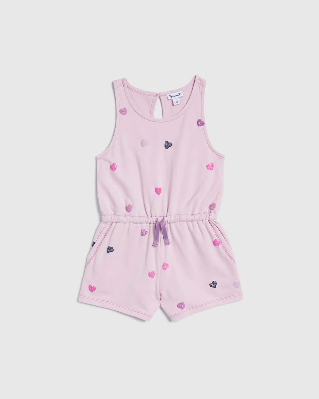 Toddler Girl Dancing Hearts Romper