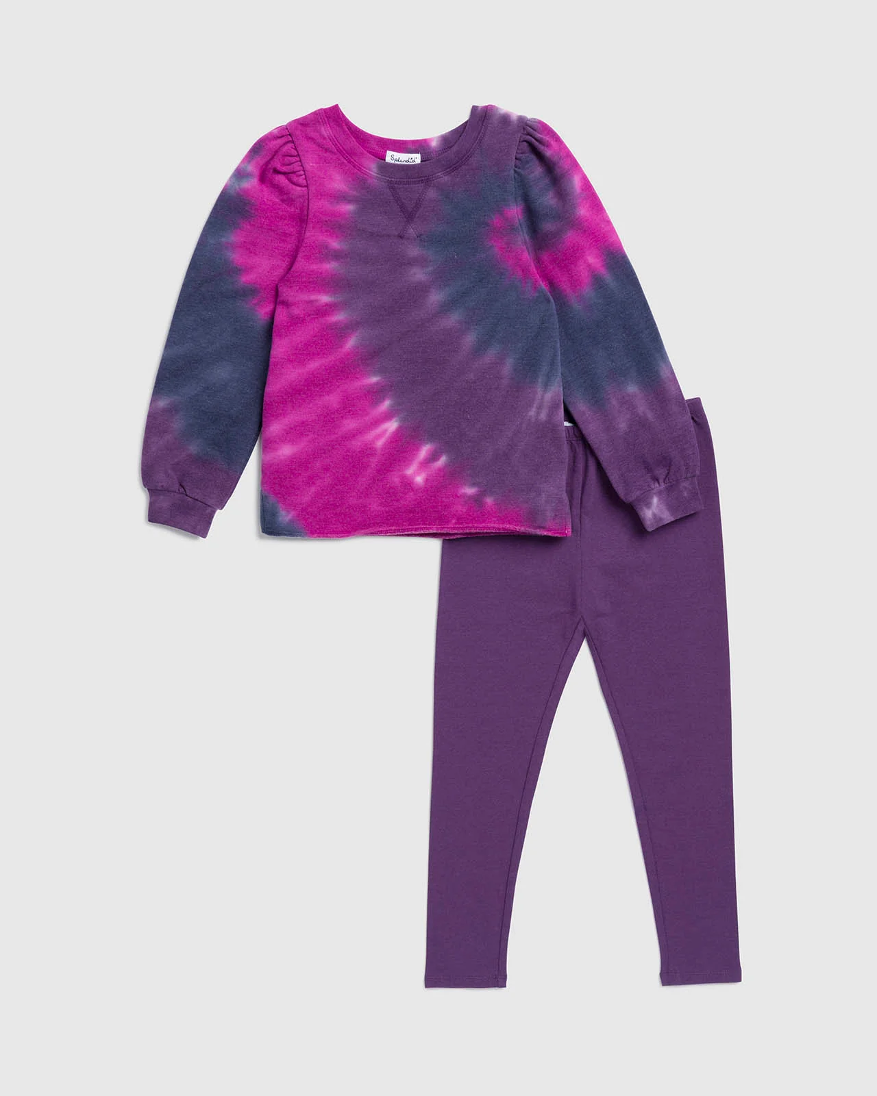 Toddler Girl Disco Tie-Dye Sweatshirt Set
