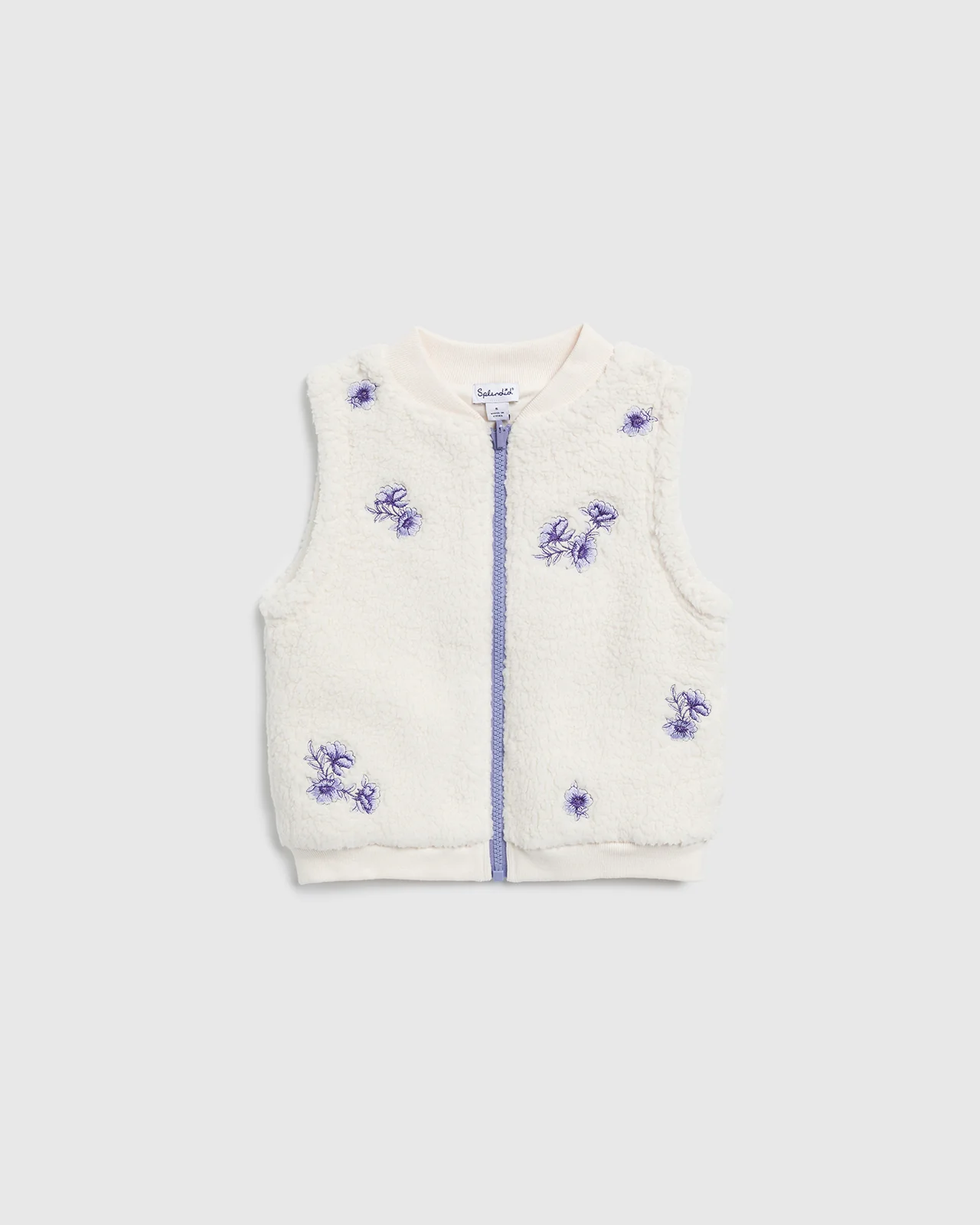 Toddler Girl Floral Fleece Vest
