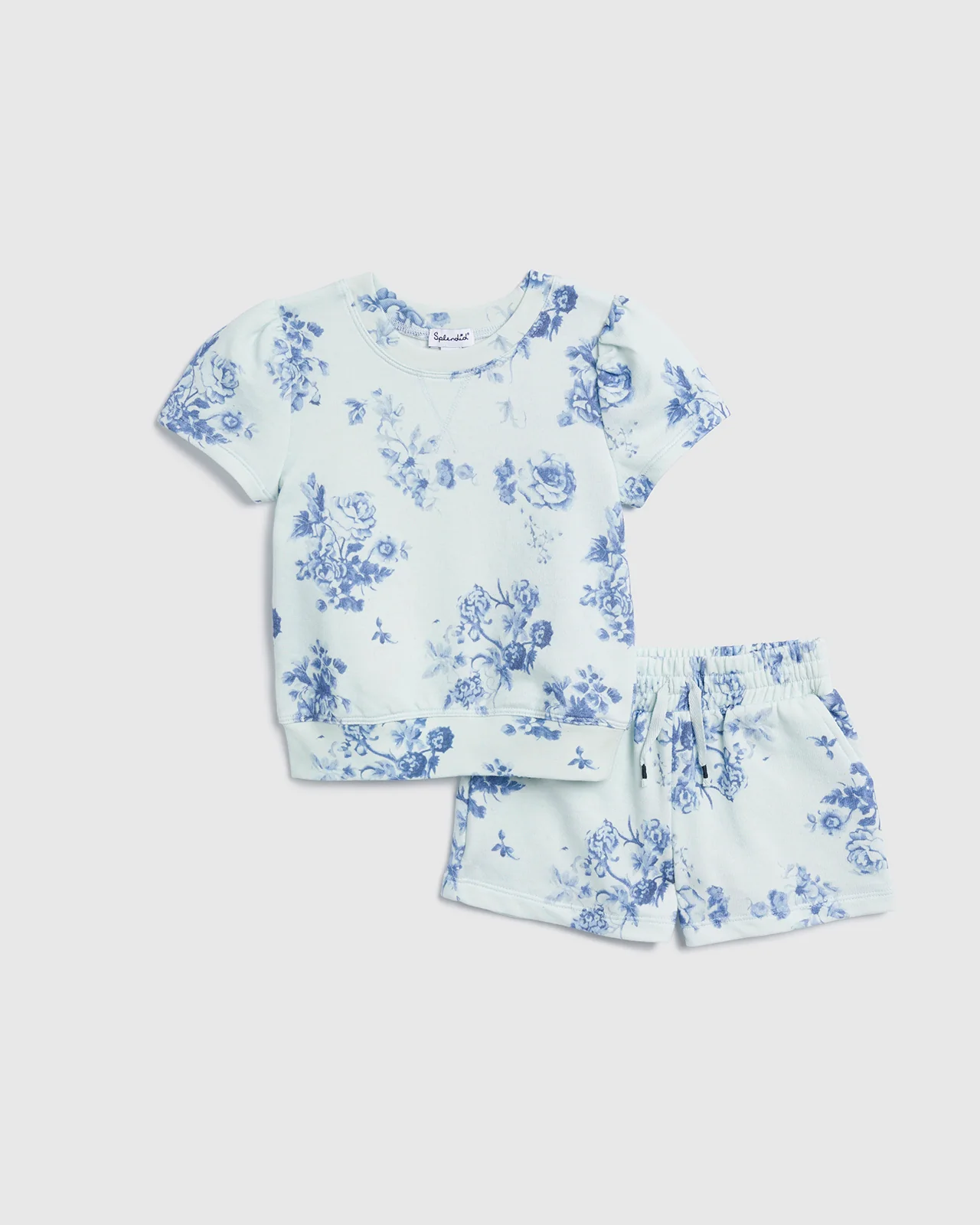 Toddler Girl Indigo Bloom Short Sleeve Set