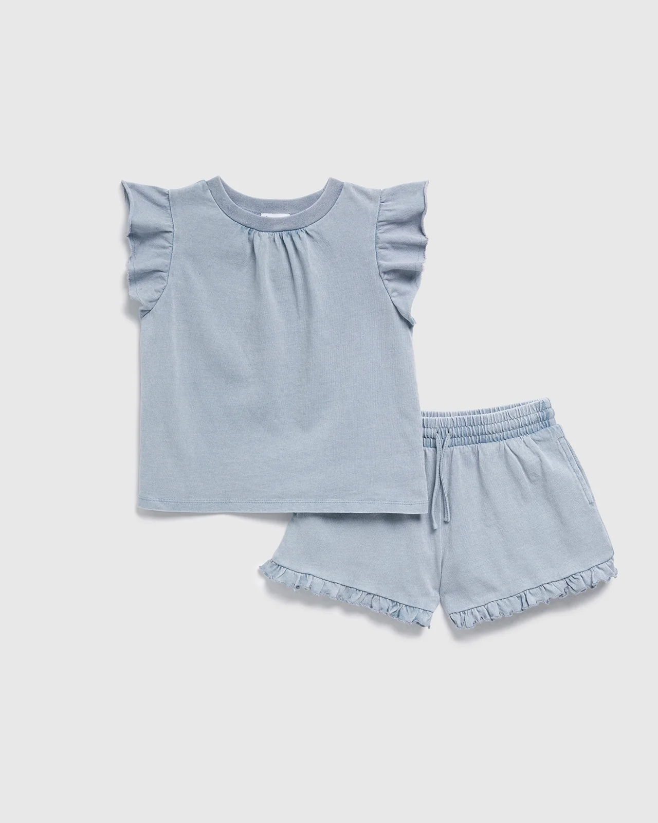 Toddler Girl Indigo Short Set