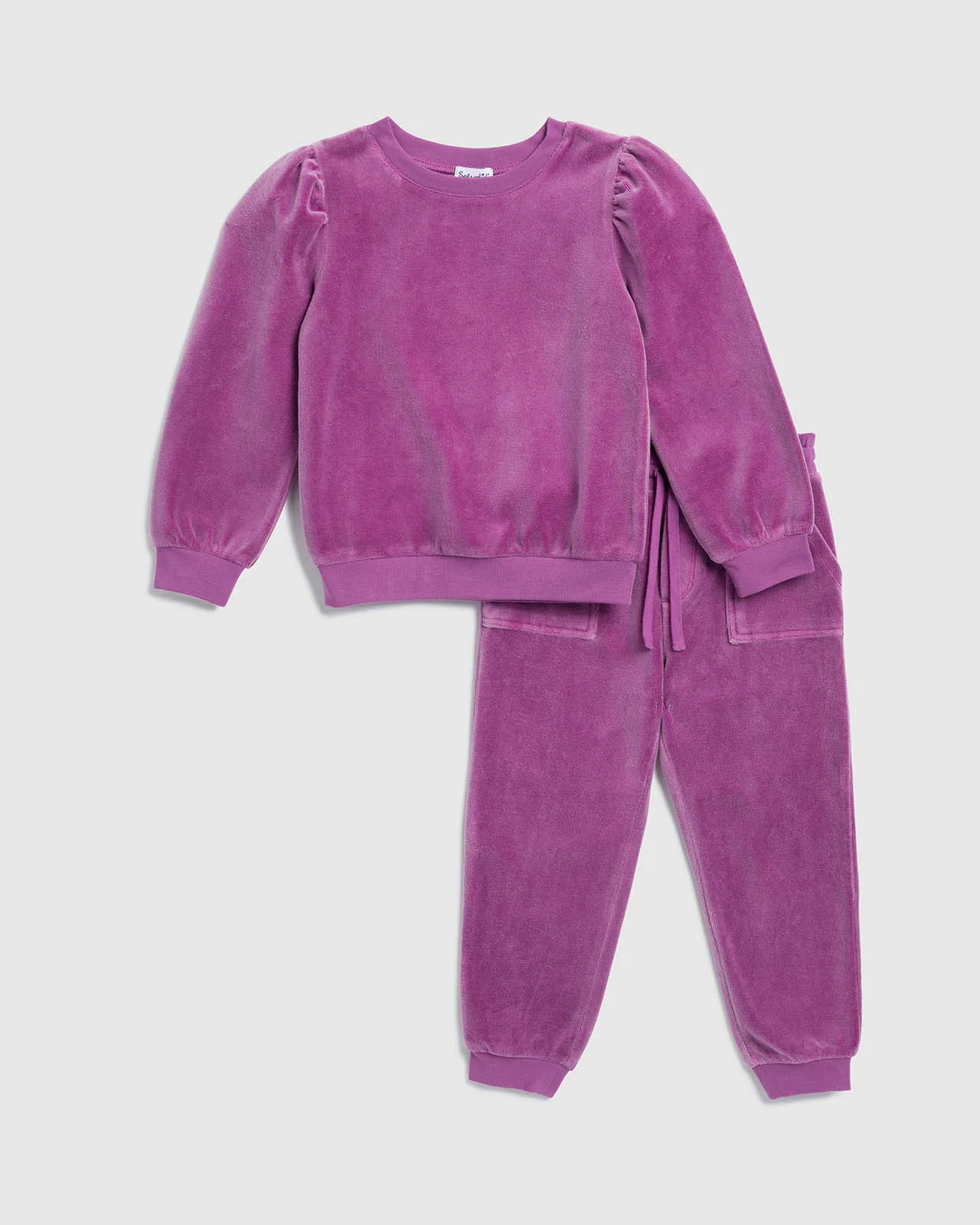 Toddler Girl Jade Velour Jogger Set