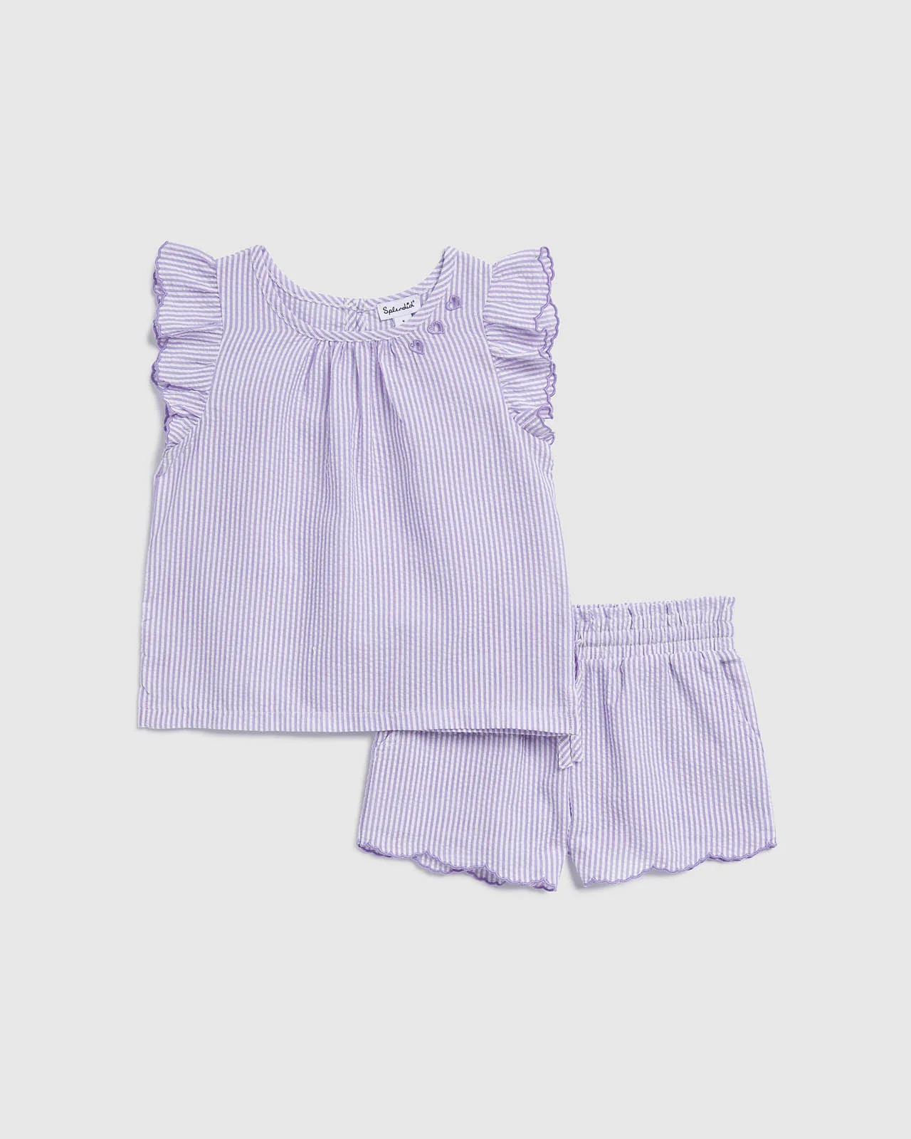 Toddler Girl Orchid Stripe Set