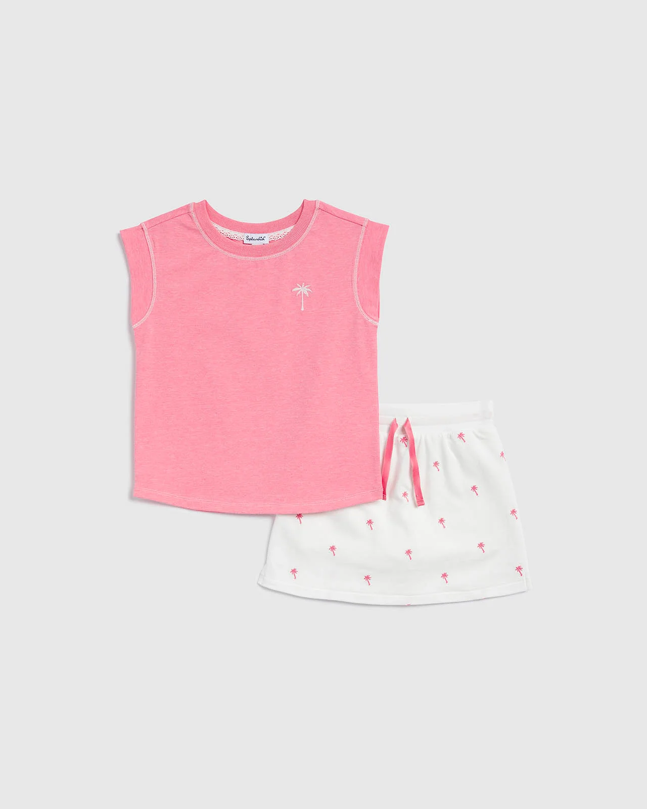 Toddler Girl Palm Tee Set