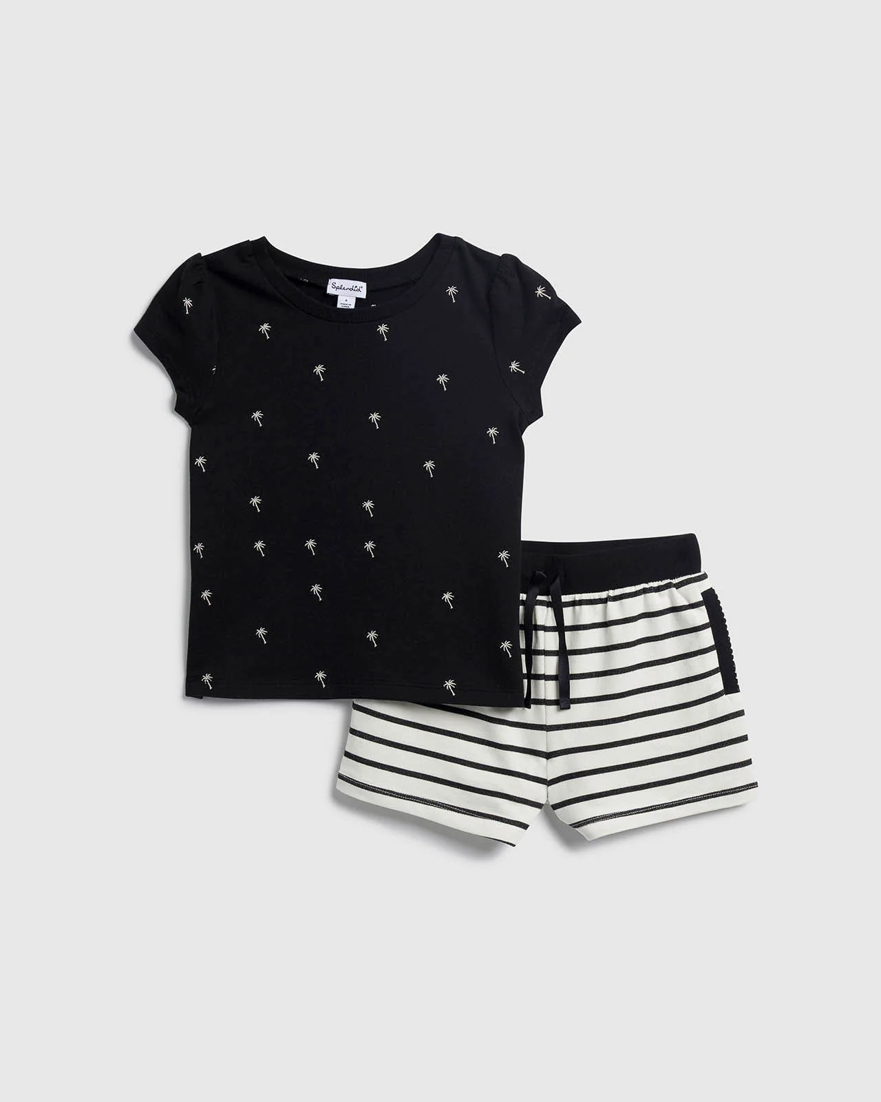 Toddler Girl Pretty Palm Tree Set