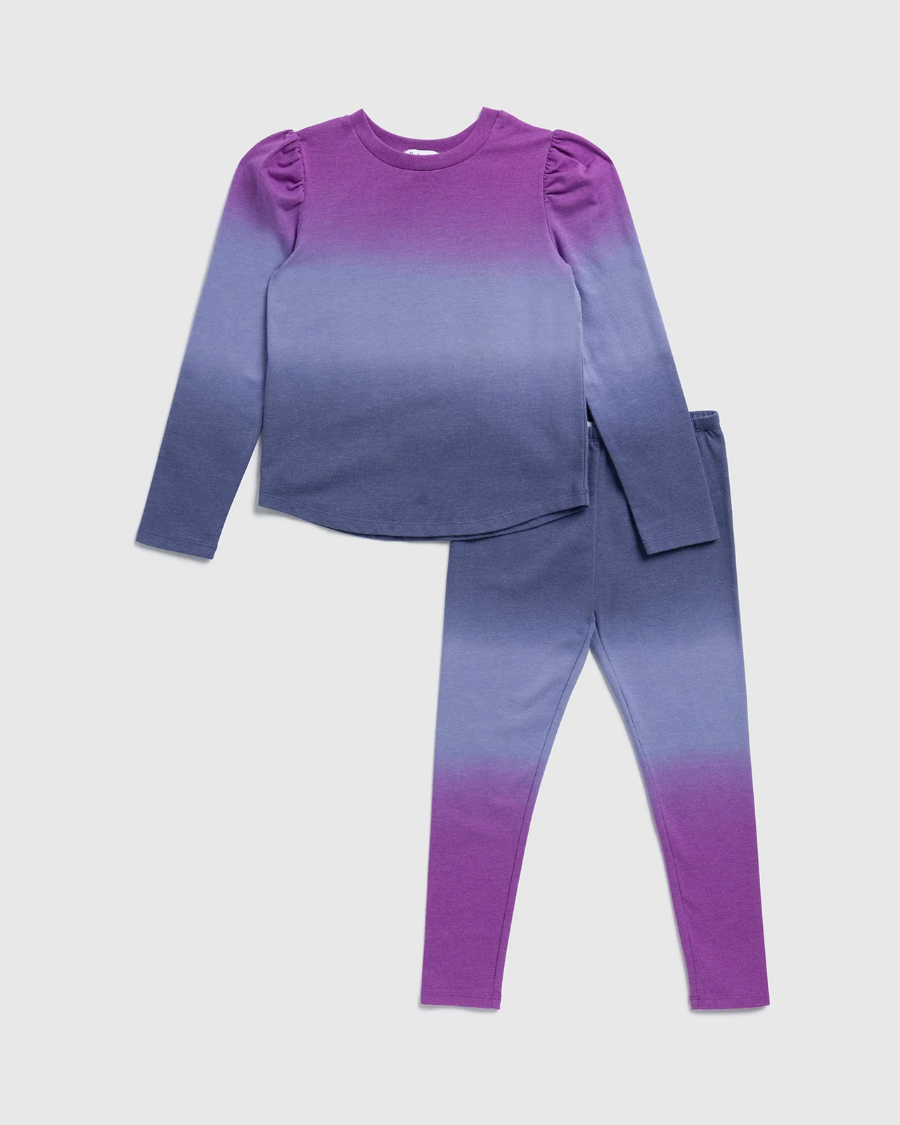 Toddler Girl Purple Long Sleeve Ombre Set