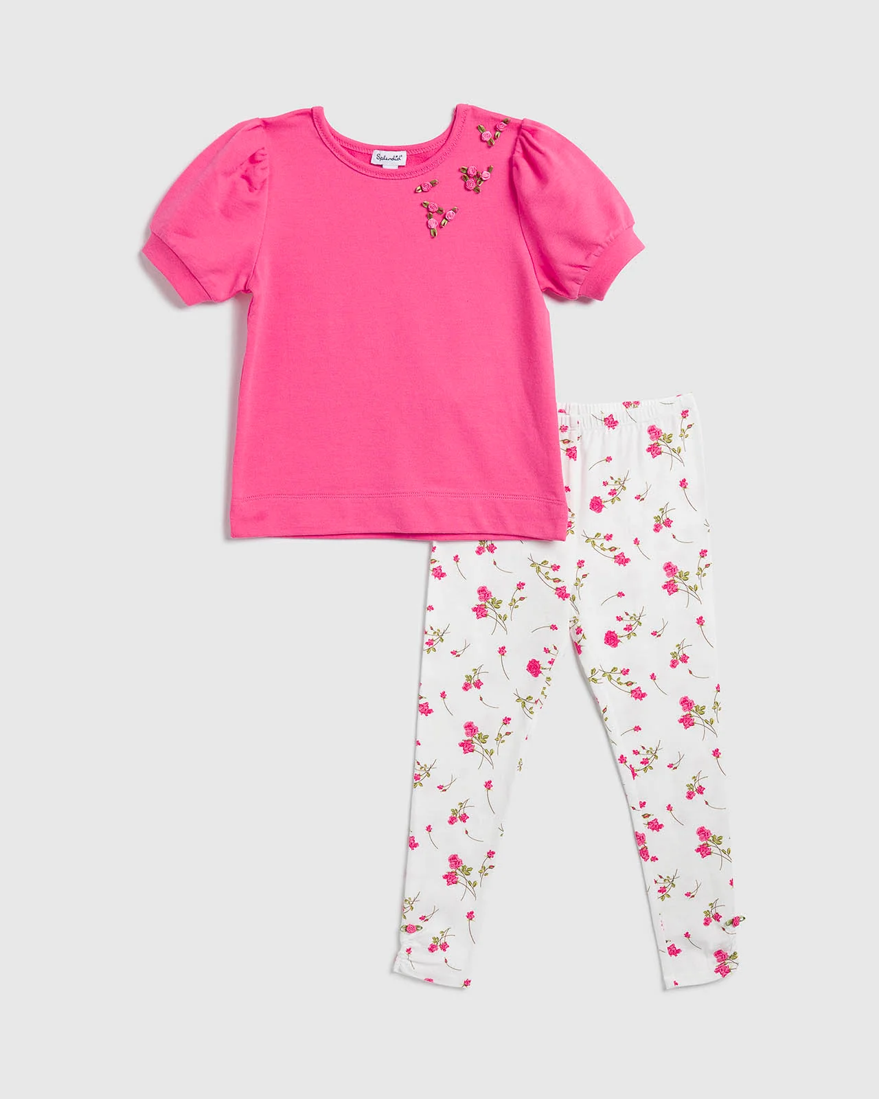 Toddler Girl Rose Legging Set