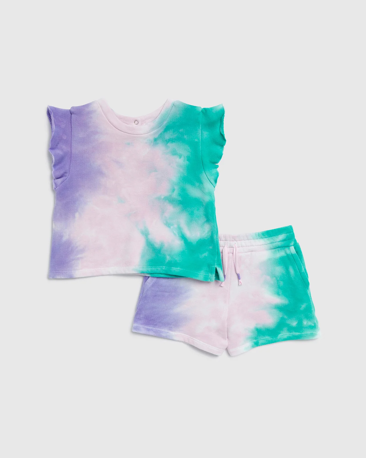 Toddler Girl Snow Cone Tie Dye Set
