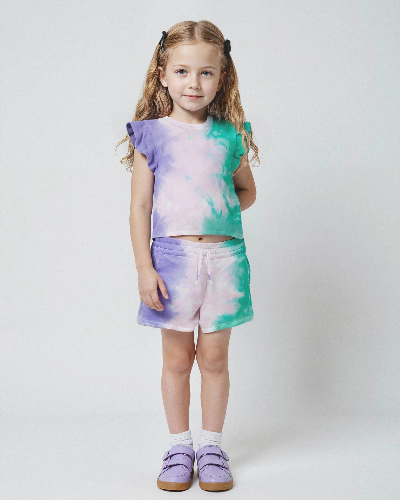 Toddler Girl Snow Cone Tie Dye Set - Image 2