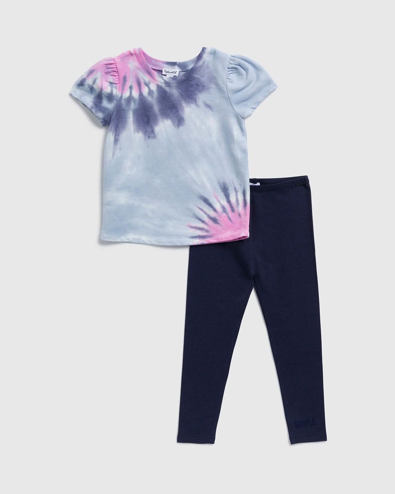 Toddler Girl Tie Dye Top Set - Image 2