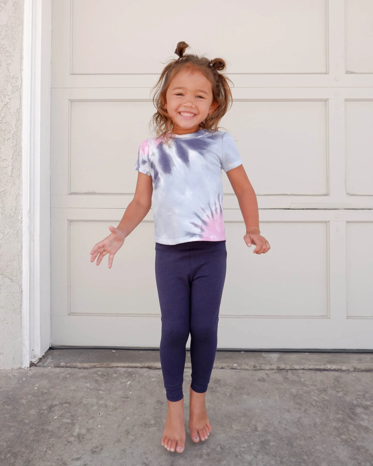 Toddler Girl Tie Dye Top Set - Image 3