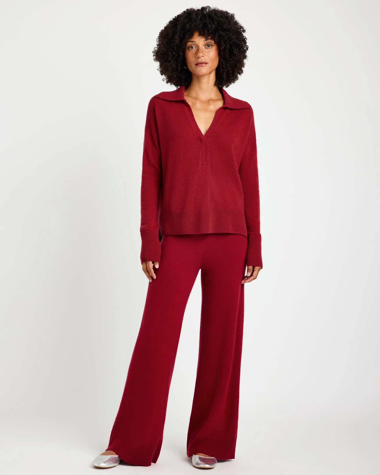 Tori Cashmere Polo Sweater - Image 12