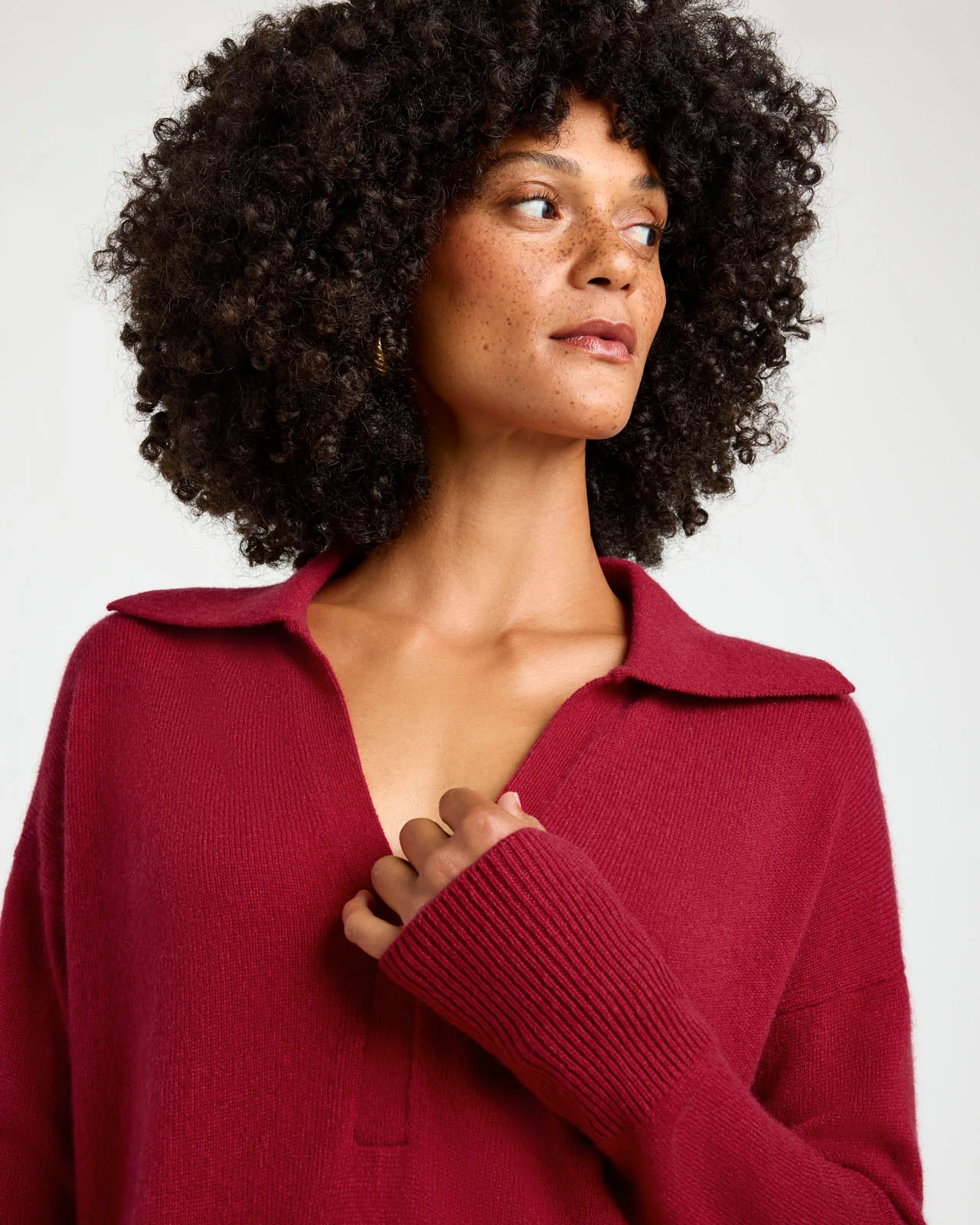 Tori Cashmere Polo Sweater - Image 13