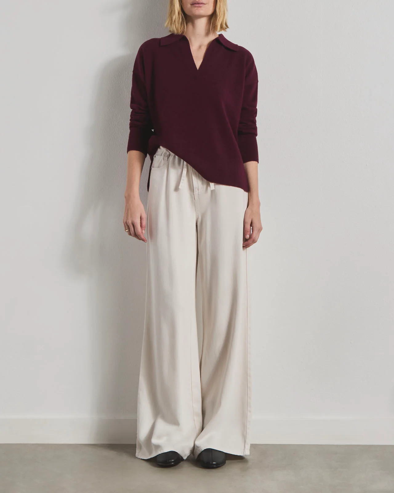 Tori Cashmere Polo Sweater - Image 2