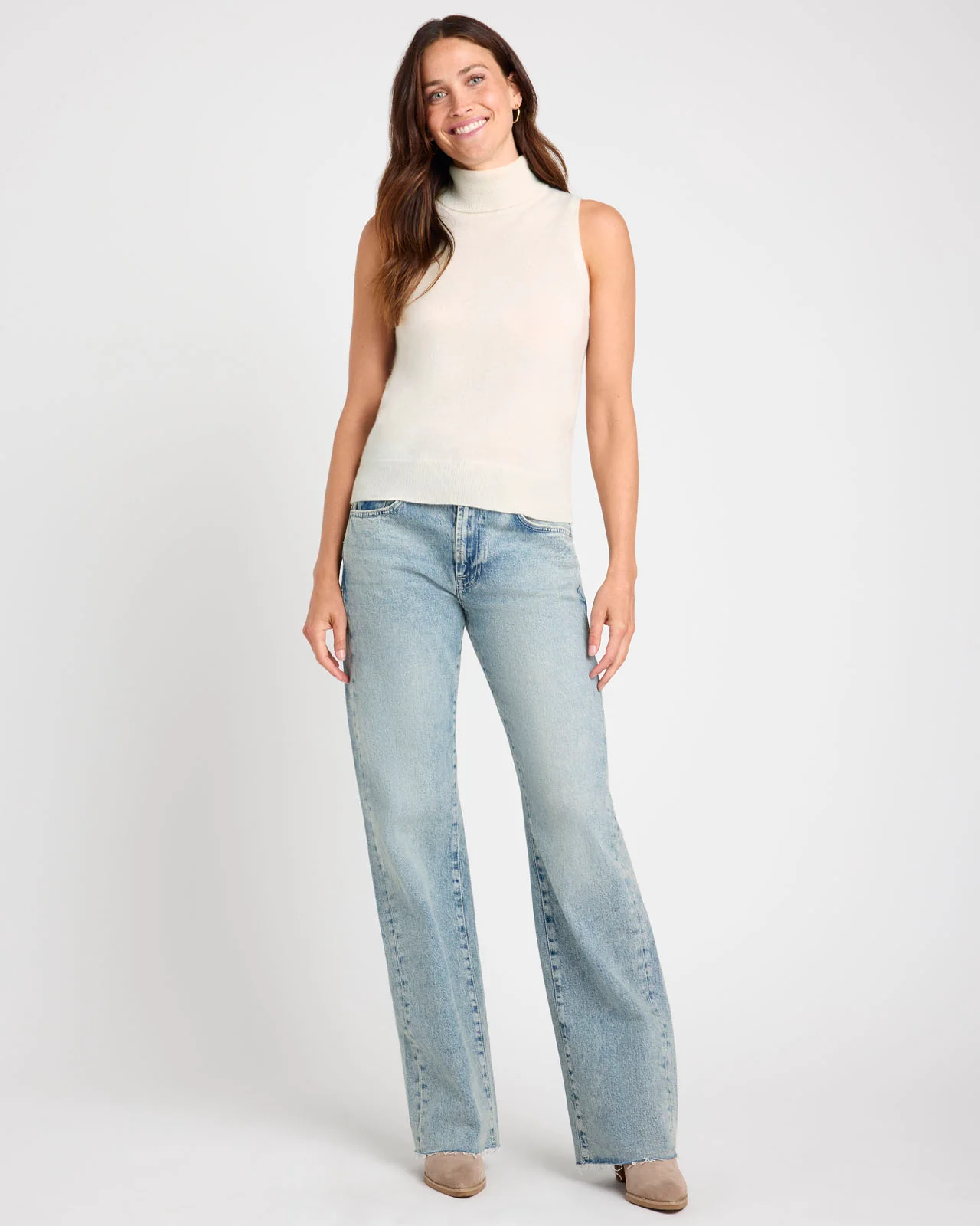 Tori Cashmere Turtleneck Tank - Image 10