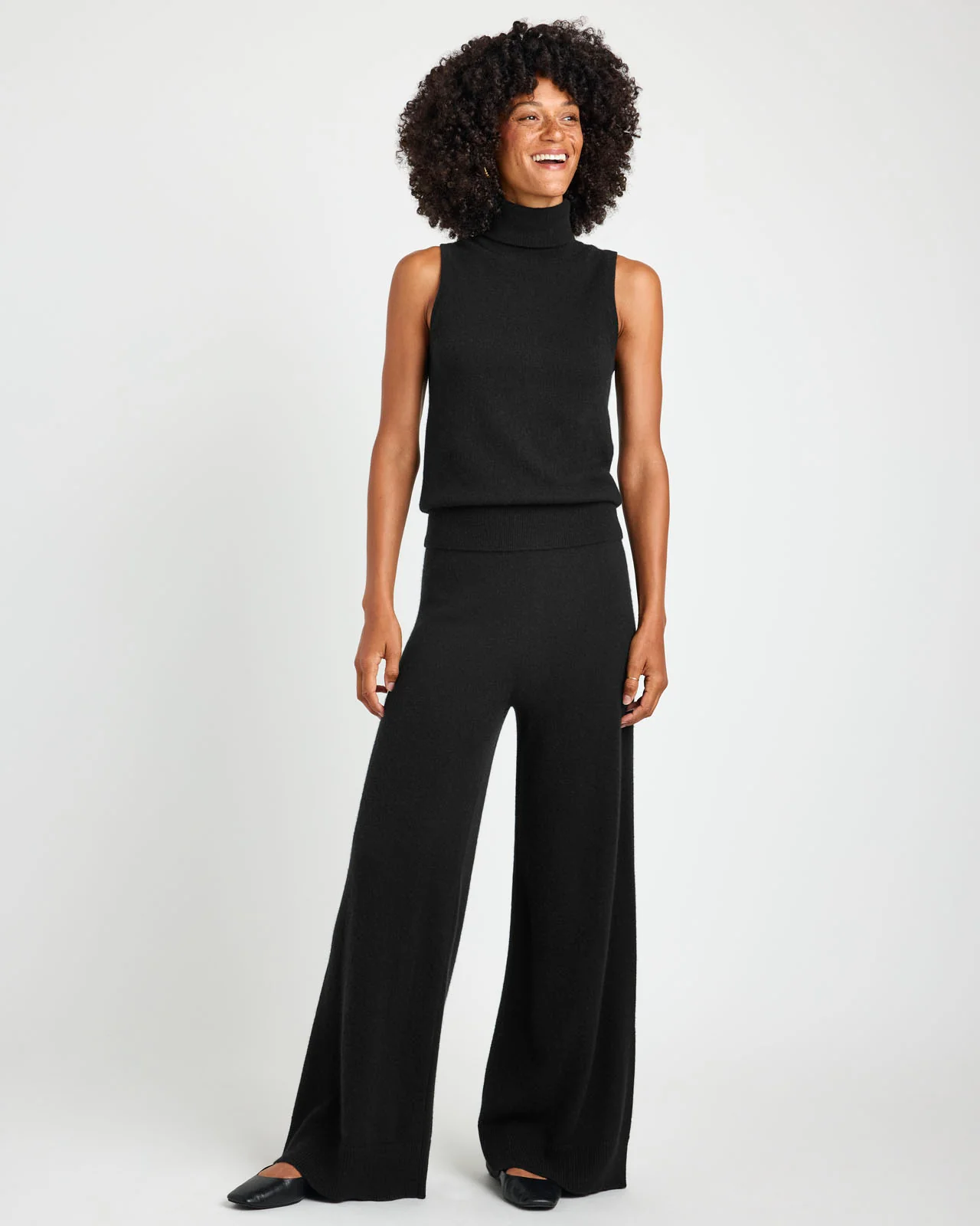 Tori Cashmere Turtleneck Tank - Image 15