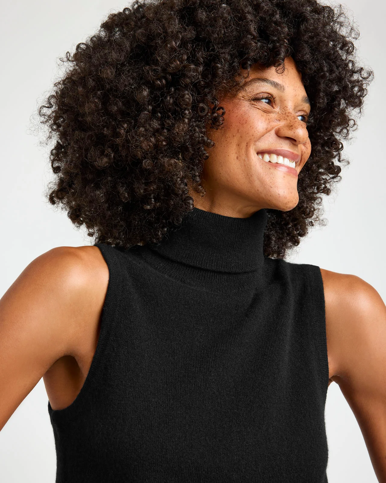 Tori Cashmere Turtleneck Tank - Image 16