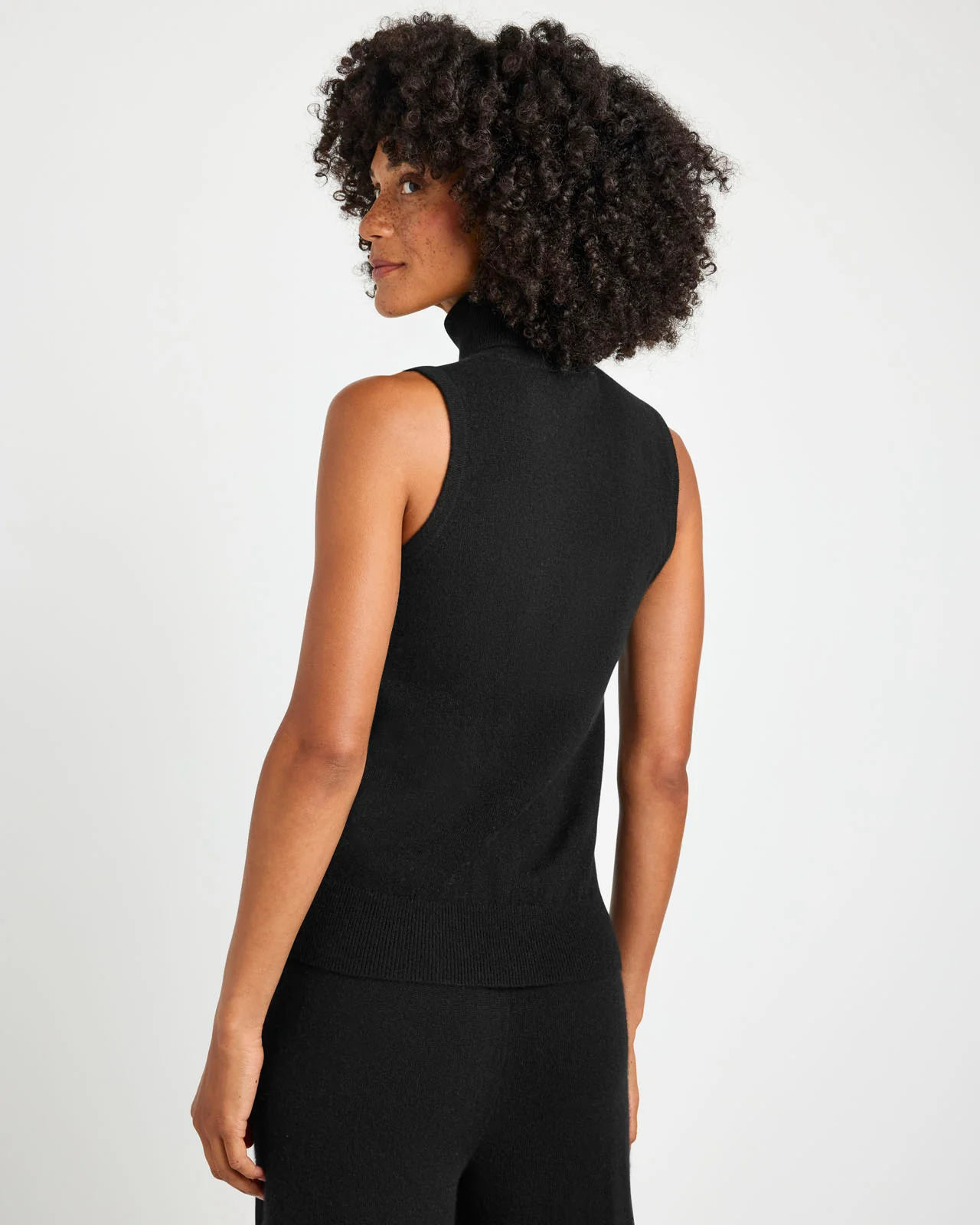 Tori Cashmere Turtleneck Tank - Image 19