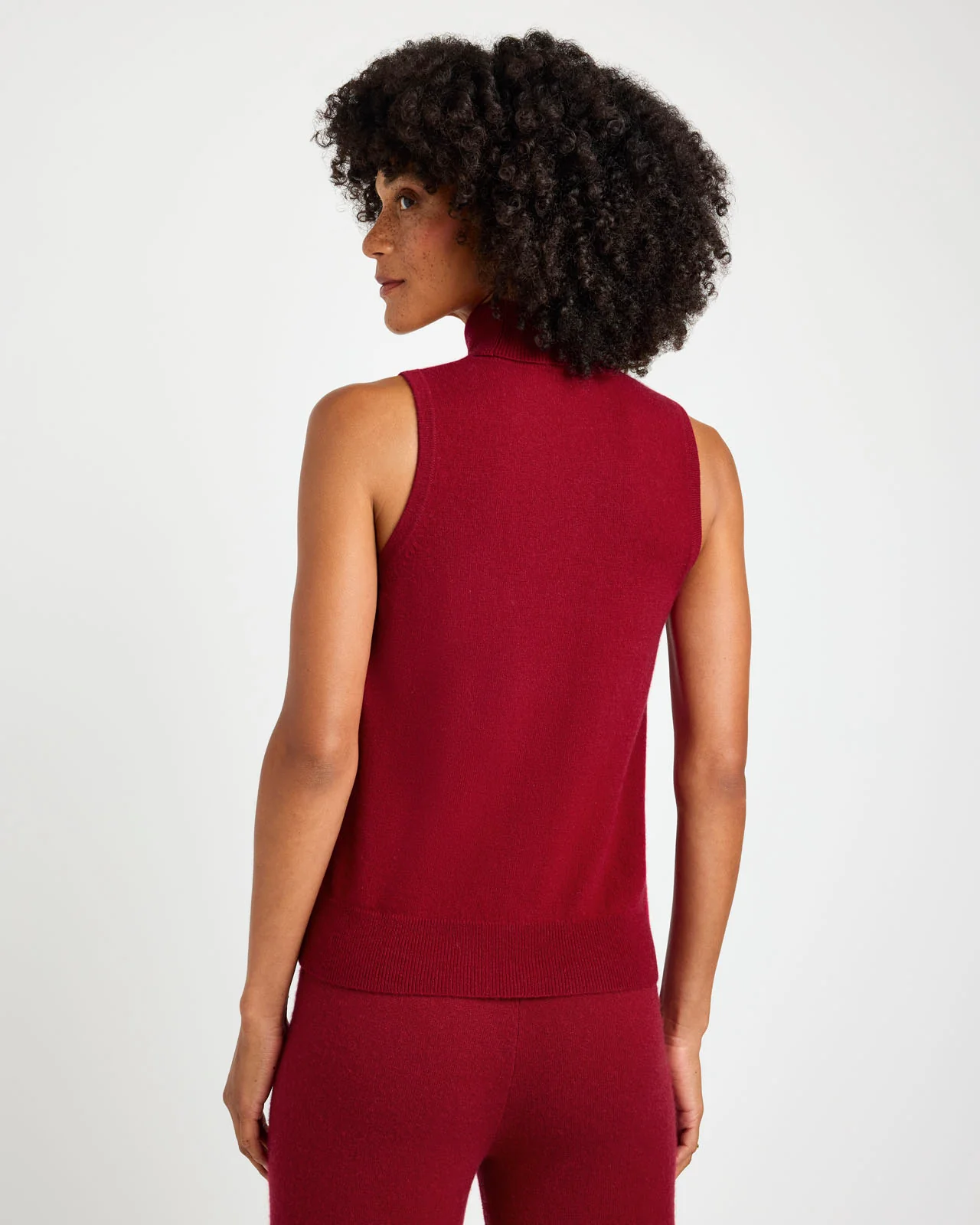 Tori Cashmere Turtleneck Tank - Image 22