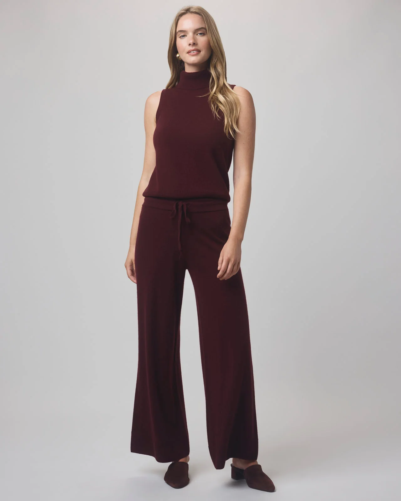Tori Cashmere Turtleneck Tank - Image 3