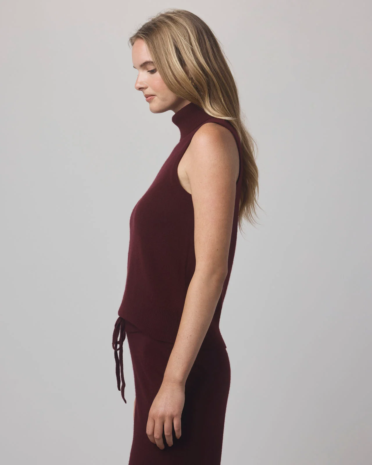 Tori Cashmere Turtleneck Tank - Image 5