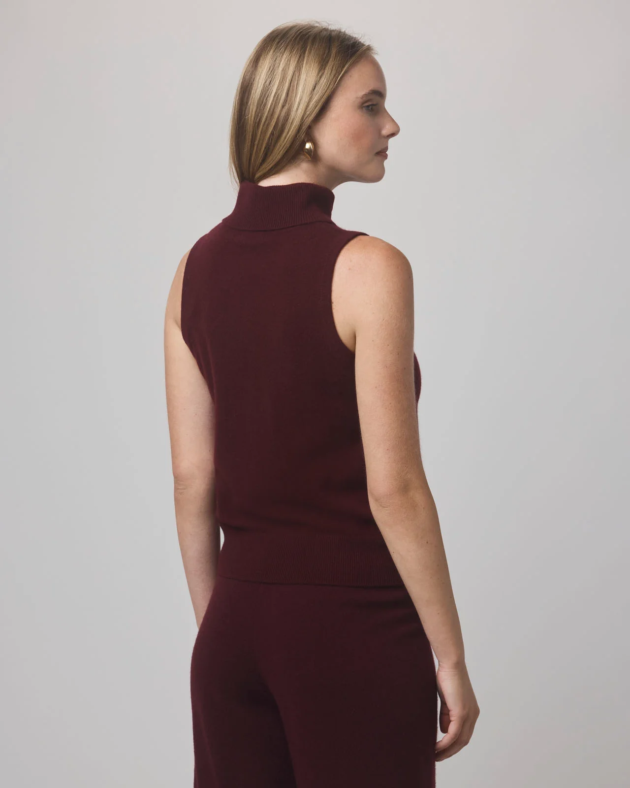 Tori Cashmere Turtleneck Tank - Image 6