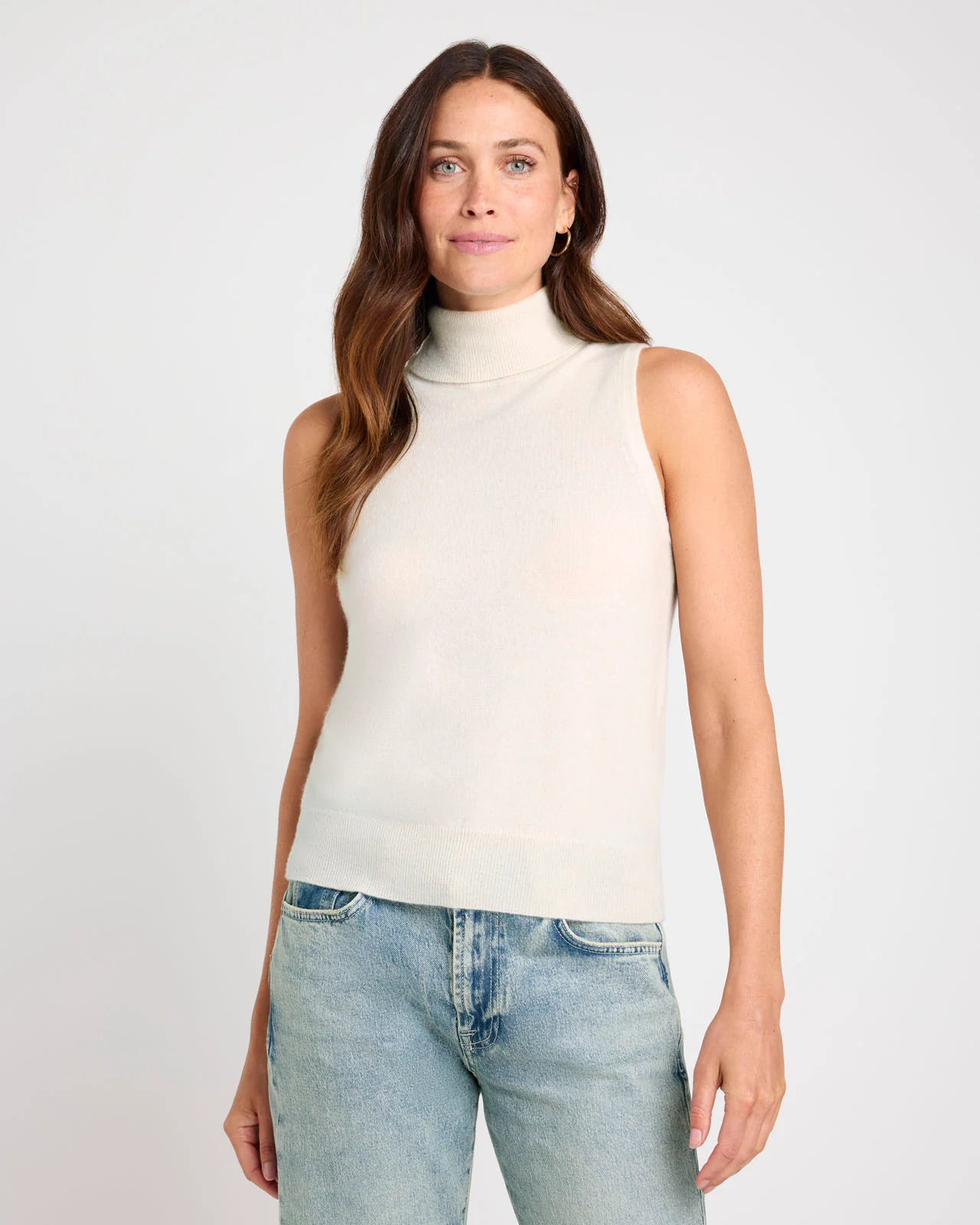 Tori Cashmere Turtleneck Tank - Image 8