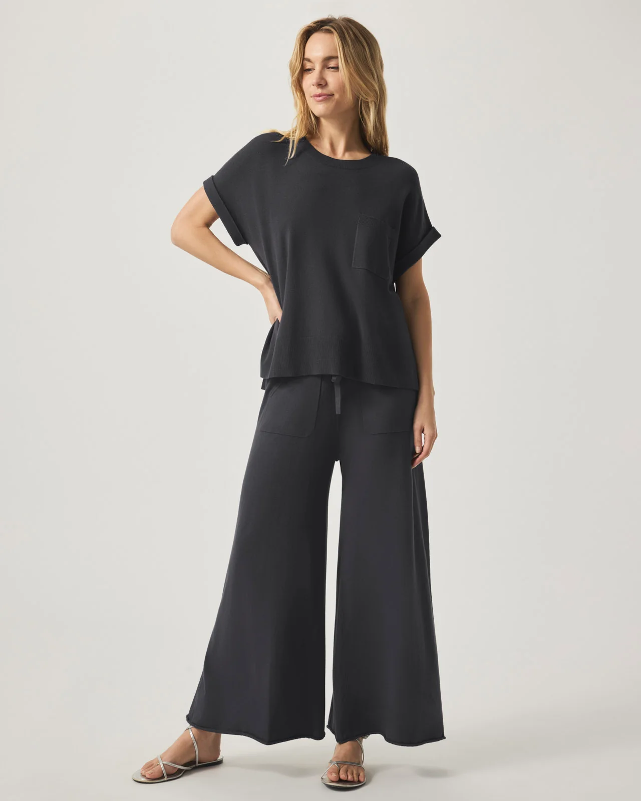 Veronica Short Sleeve Pocket Sweater - Image 4
