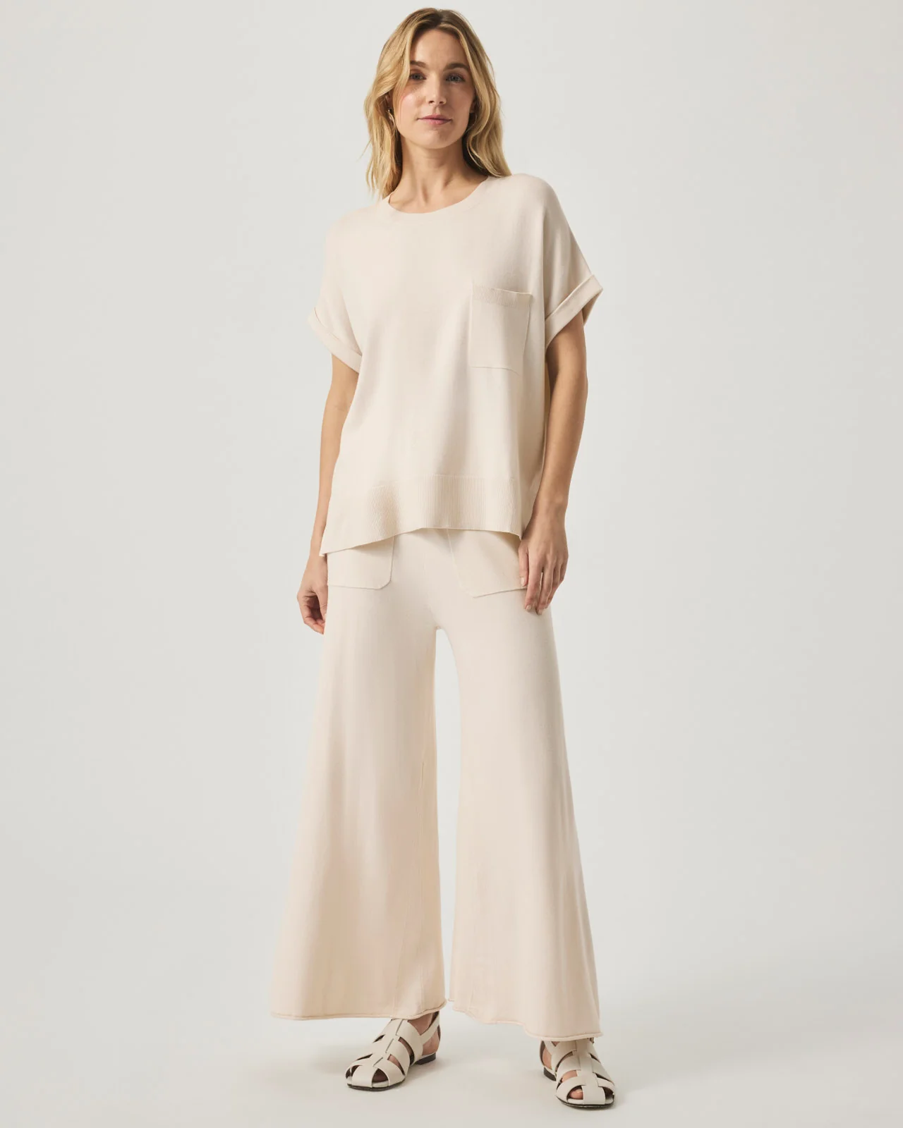 Veronica Short Sleeve Pocket Sweater - Image 9