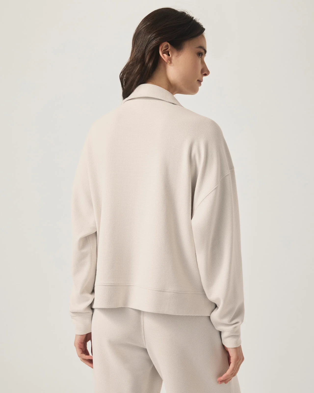 Waffle Scuba Polo Sweatshirt - Image 12