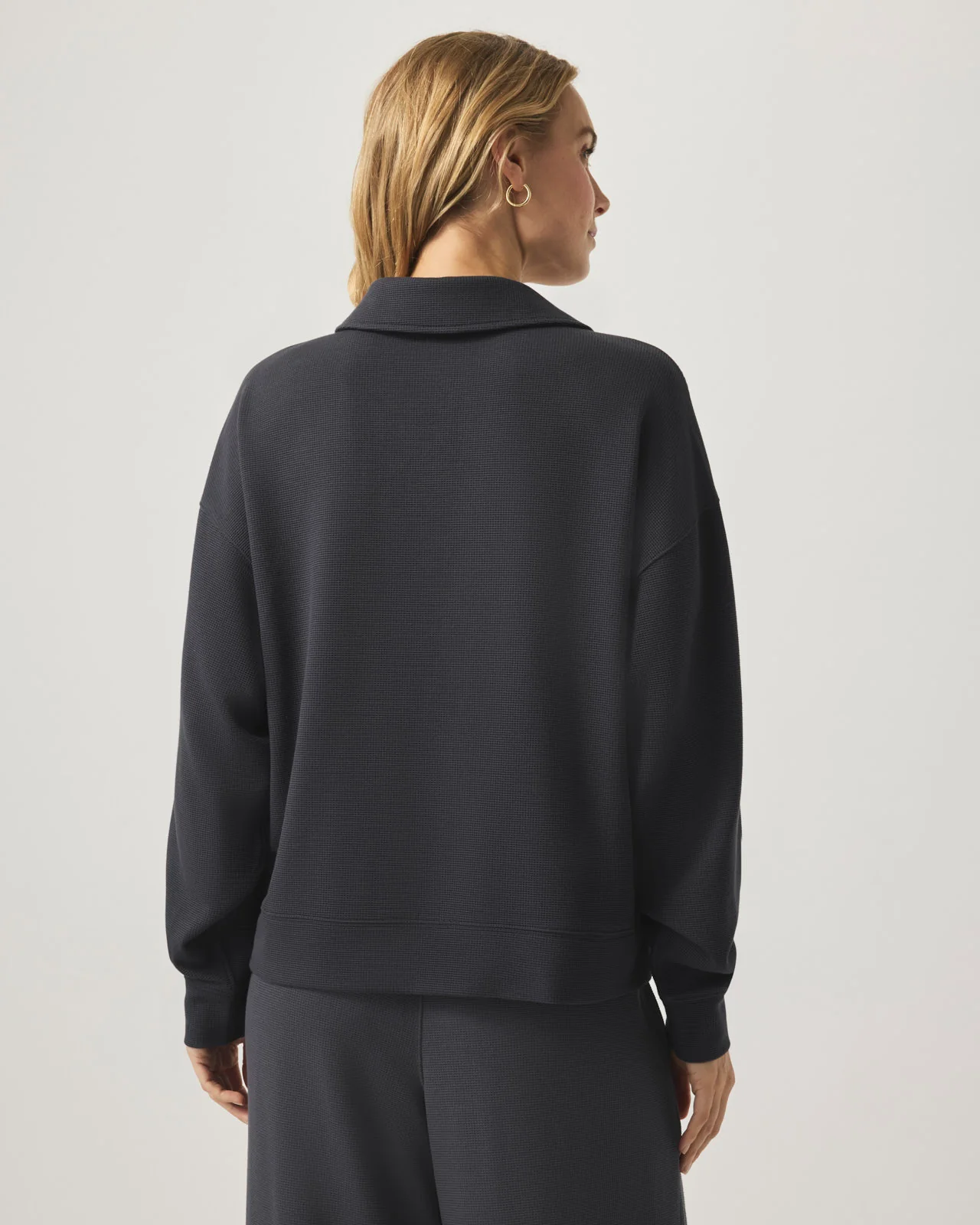 Waffle Scuba Polo Sweatshirt - Image 8