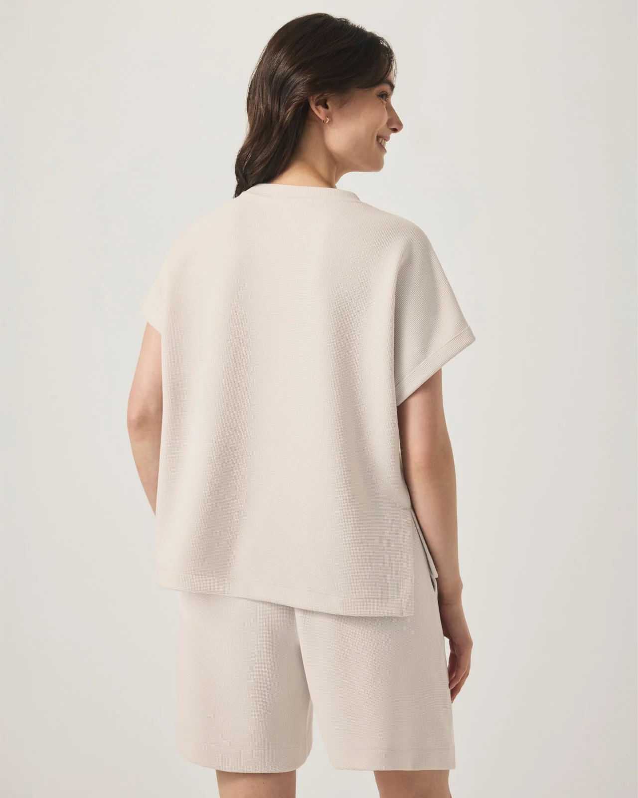 Waffle Scuba Short Sleeve Sweatshirt - Image 11