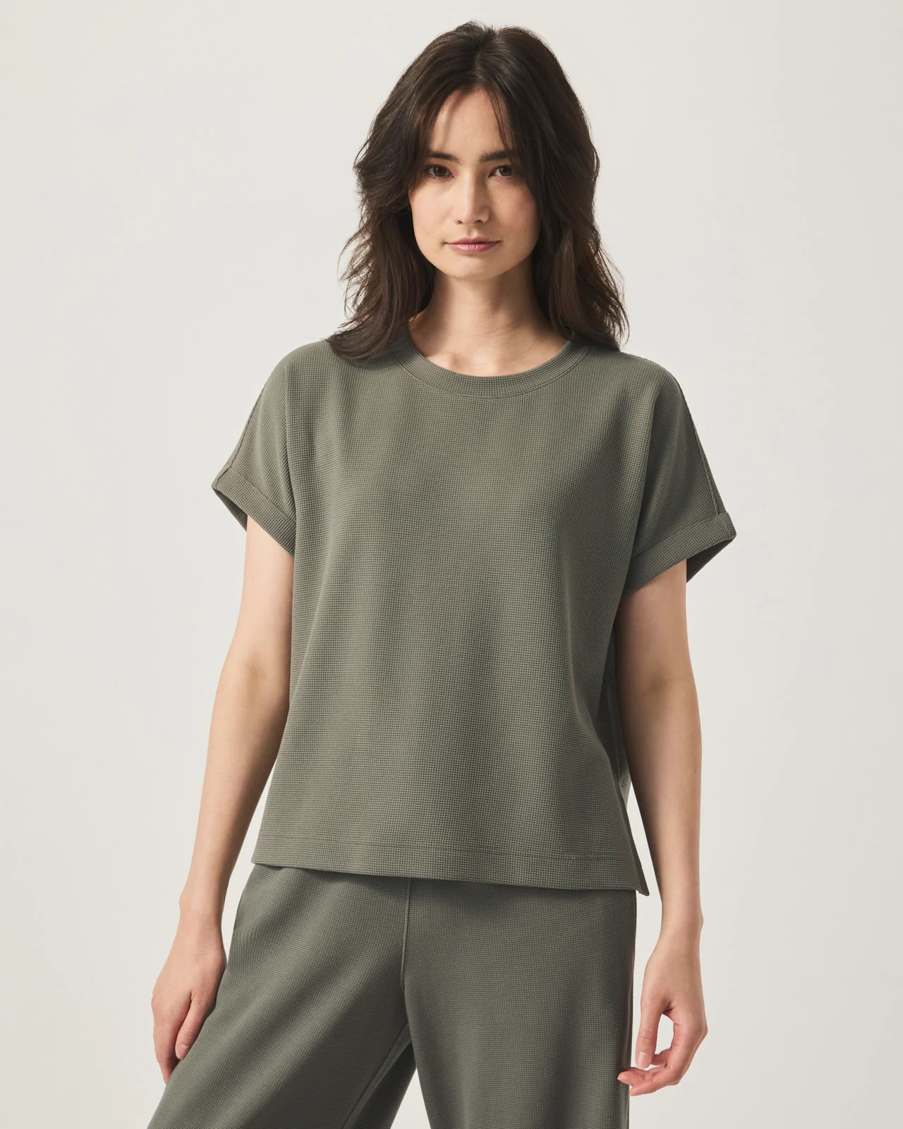 Waffle Scuba Short Sleeve Sweatshirt - Image 15