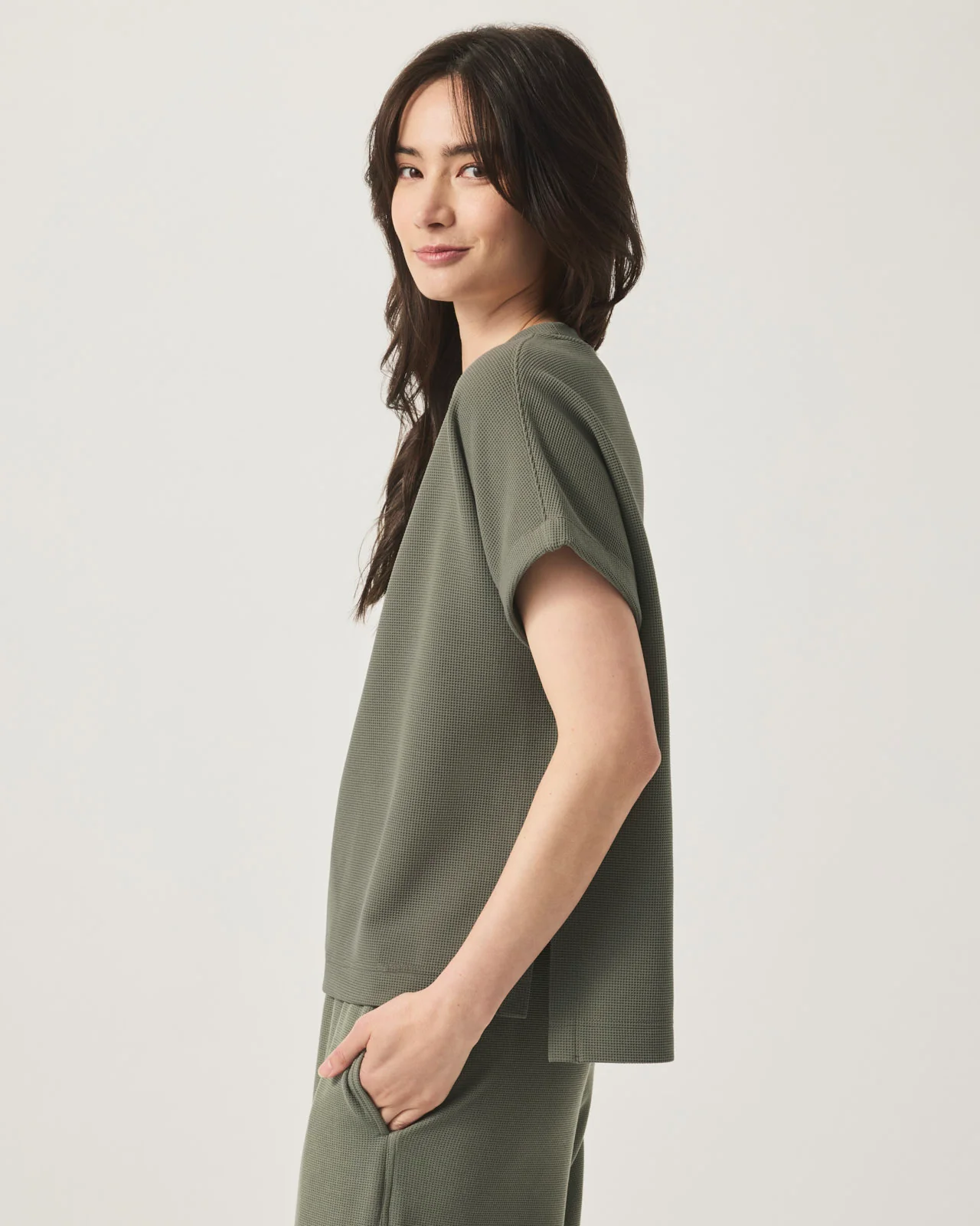 Waffle Scuba Short Sleeve Sweatshirt - Image 18