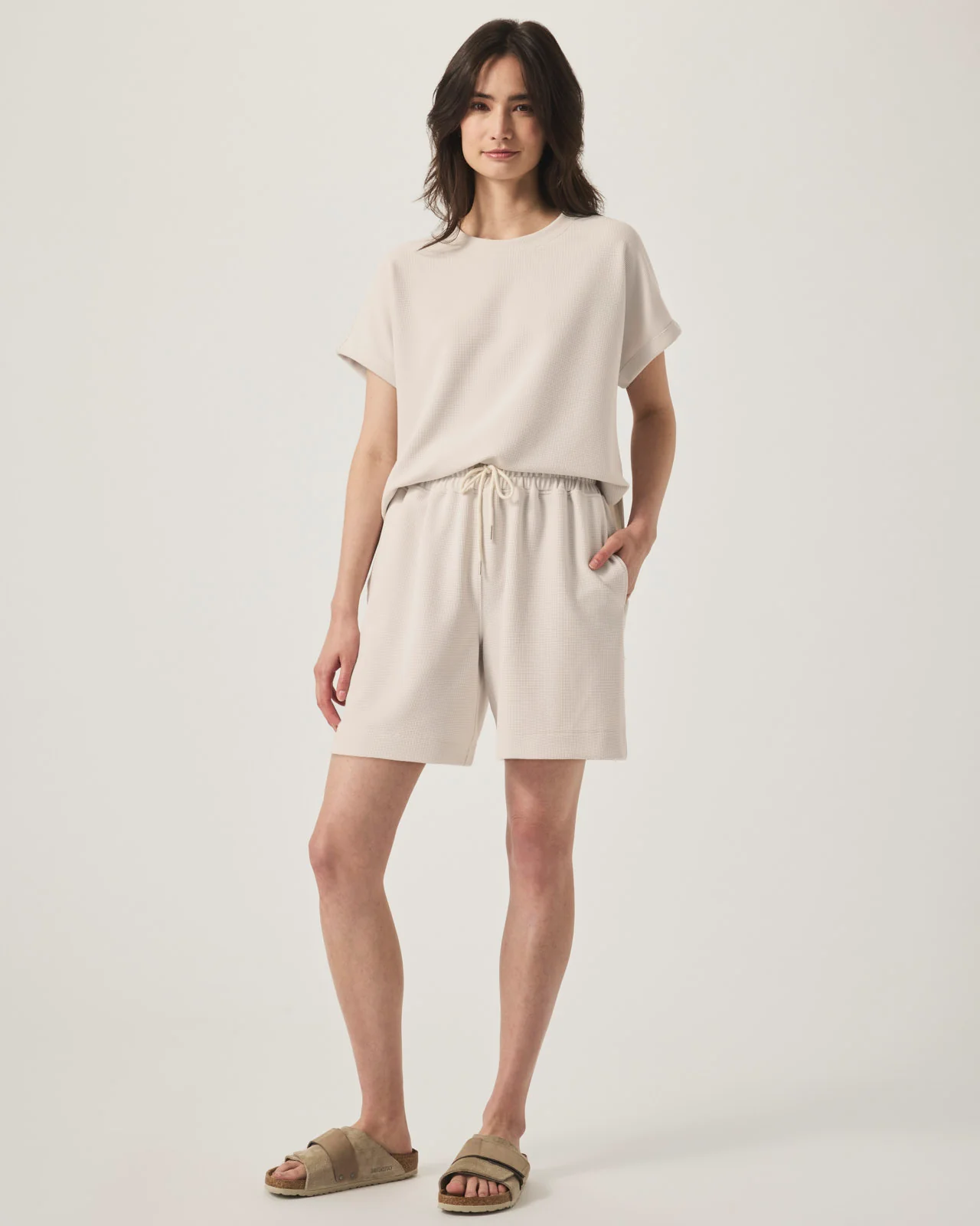 Waffle Scuba Short Sleeve Sweatshirt - Image 2