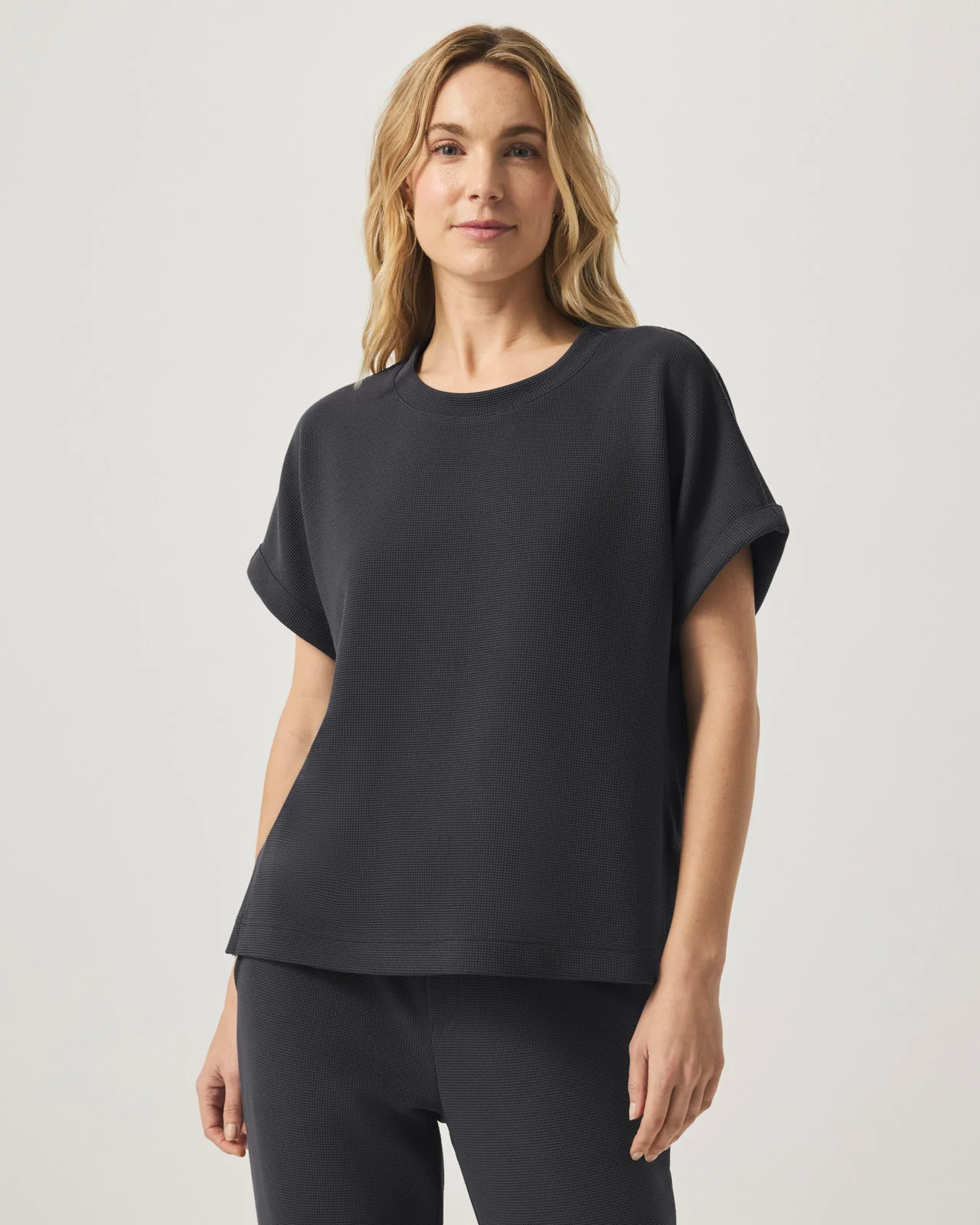 Waffle Scuba Short Sleeve Sweatshirt - Image 4