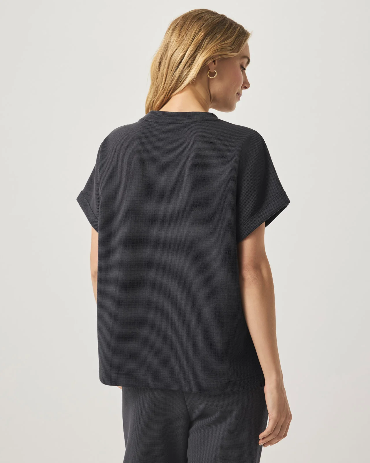 Waffle Scuba Short Sleeve Sweatshirt - Image 6