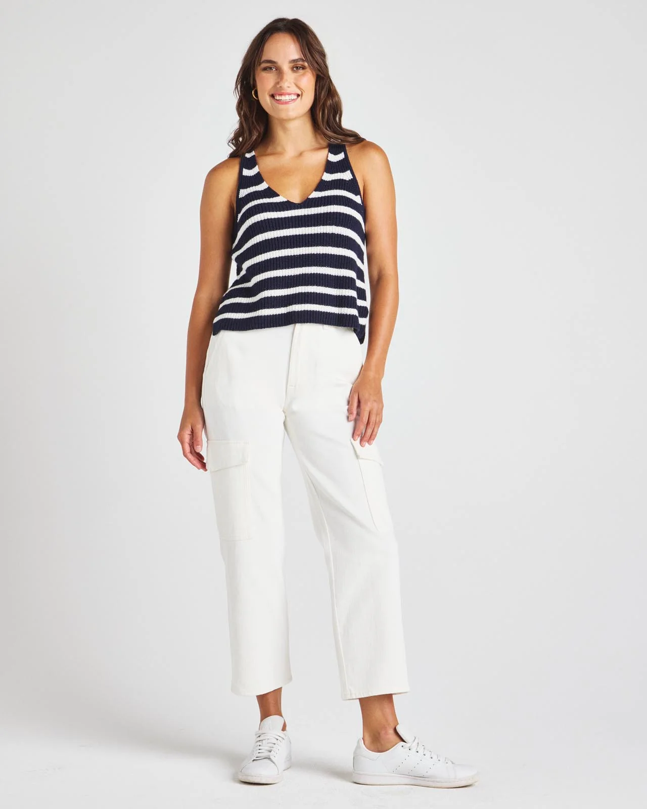 Crop Denim Cargo Pant - Image 2