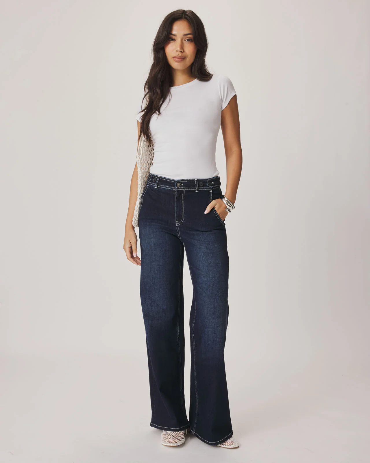 Wide Leg High Rise Jean - Image 2