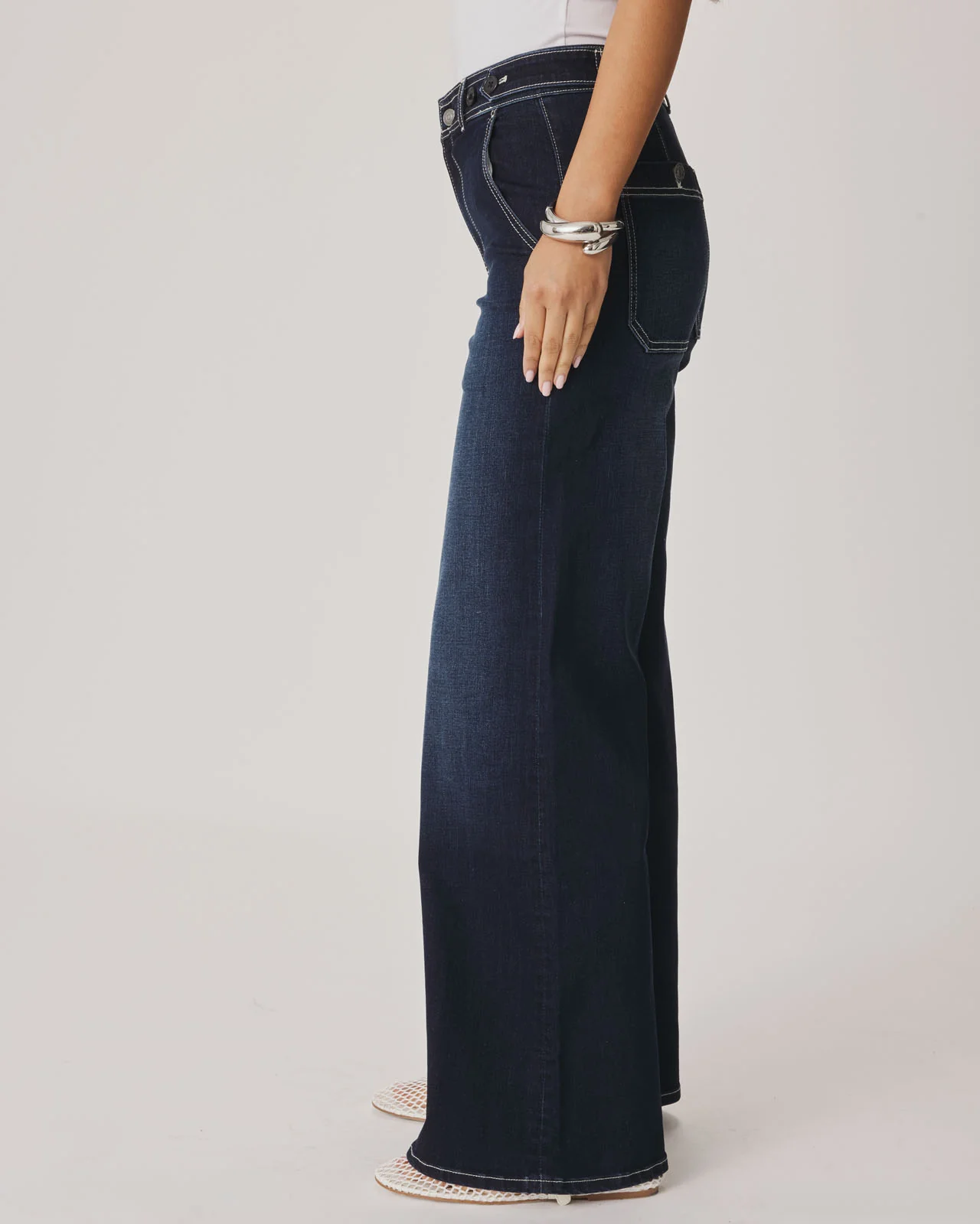 Wide Leg High Rise Jean - Image 3