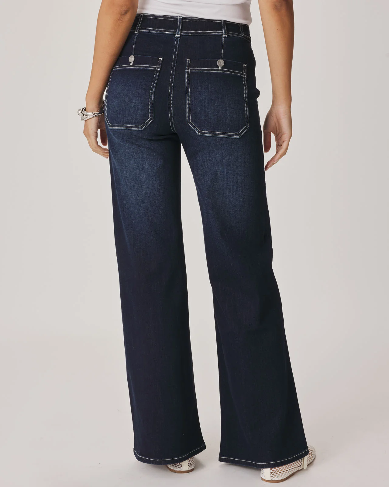 Wide Leg High Rise Jean - Image 5