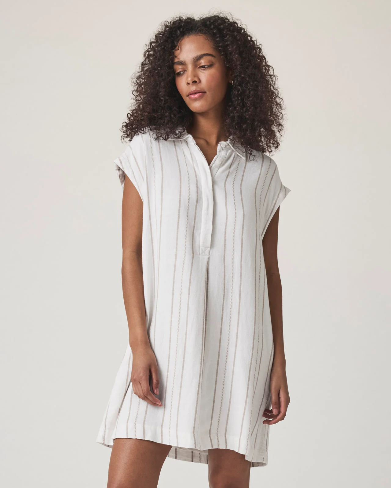 Wren Stripe Mini Dress - Image 3