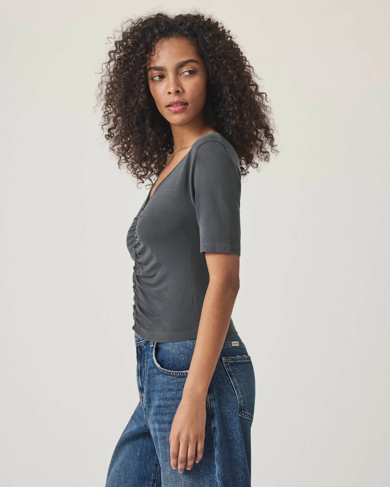 Yasmina Ruched Tee - Image 13